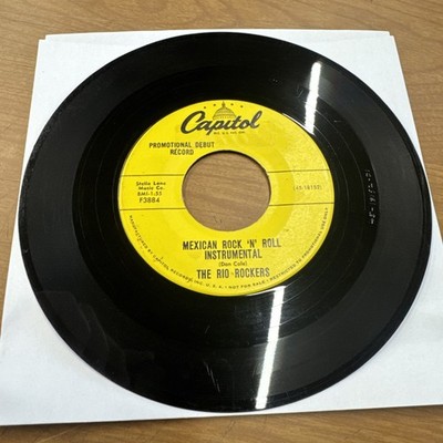 The Rio Rockers - Mexican Rock  N Roll / Mexicali Baby 45 ~ 1958 Capitol Promo