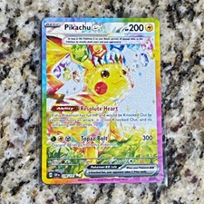 Pokemon TCG Pikachu ex 238/191 Sv08 Surging Sparks SIR Holo Full Art English