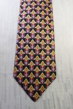 VITALIANO PANCALDI SETA SILK TIE CRAVATTA NECKTIE MADE ITALY VINTAGE CLASSIC