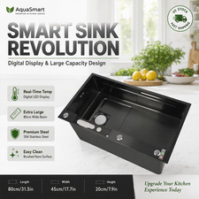 Smart Kitchen Sink Professional Stainless Steel Thickened Brushed Surface
