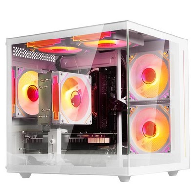 Gaming PC 16G DDR4 512G SSD AMD Ryzen5 Radeon 4G White SUV9W1 suevery Prebuilt