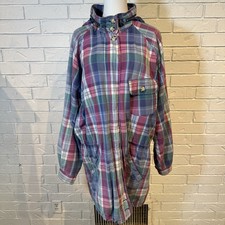 Vintage 90s Eddie Bauer Plaid Utility Chore C...