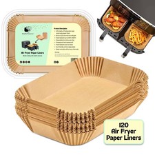 Air Fryer Paper Liners 120pcs – Non-Stick, Disposable, All Basket Types