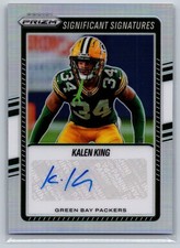 2025 Panini Prizm Significant Signatures Marks Kalen King #SM-KKG (AU)
