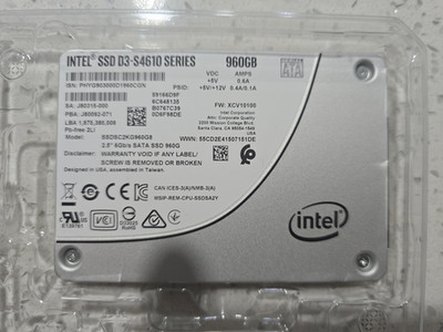 Intel D3-S4610 Series 960GB 2.5'' 6Gb/s SATA Internal SSD SSDSC2KG960G8