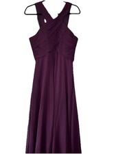 Morilee by Madeline Gardner Dress Eggplant 12 Ball Gown Bridesmaid Prom Hoco