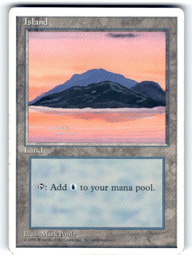 Fourth Edition #180 Island (C)