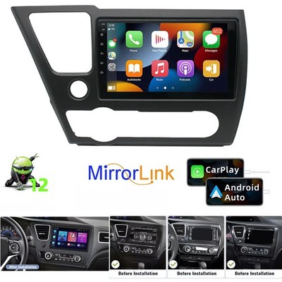 Android 13.0 Auto Carplay Radio Stereo In Dash 4G+64G For Honda Civic 2013-2017