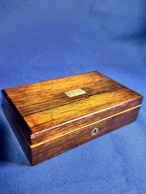 Antikes Messing Zeichnung Architekten Instrumentenset in Palisander Box um 1900