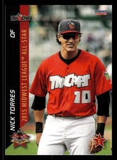 Nick Torres 2015 Choice Midwest League All-Stars #45 Fort Wayne Tincaps