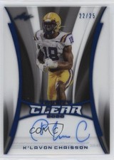 2020 Leaf Trinity Clear Platinum Foil 22/25 K'Lavon Chaisson #CA-KLC Auto 1cc7