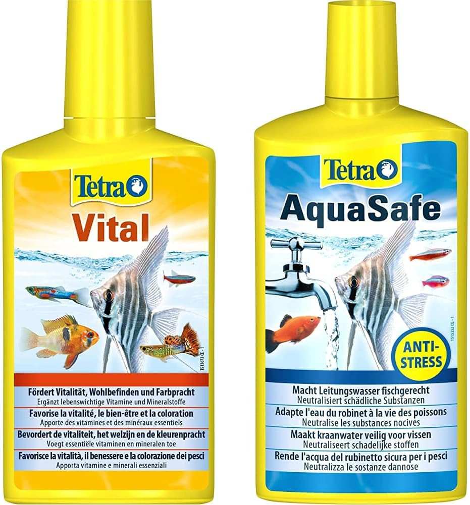 Tetra Vital Vitamine e AquaSafe | Benessere Pesci Acquario