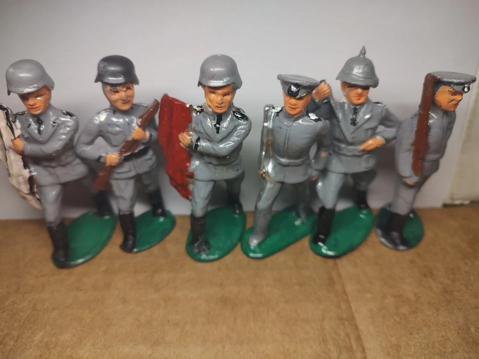 Lote 6 Soldado Juguete Conversiones Alemanas Barclay Foto 3 de 3