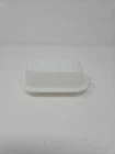 Vintage 1950'S Hazel Atlas White Milk Glass Half 1/4 Stick Butter Dish & Lid