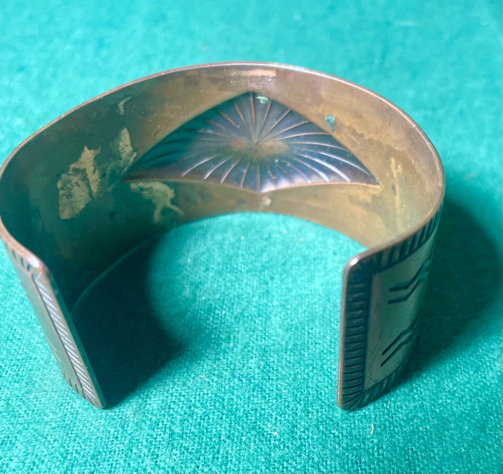 Vintage Bell Trading Solid Copper Cuff Bracelet 7… - image 3