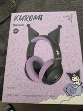 NEW-Razer Kraken Kitty V2 BT - Kuromi Edition Headset: Wireless Bluetooth RGB