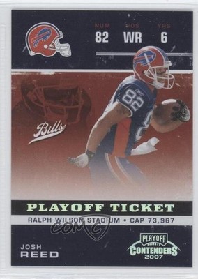 2007 Playoff Contenders Playoff Ticket 36/199 Josh Reed #13 0b5