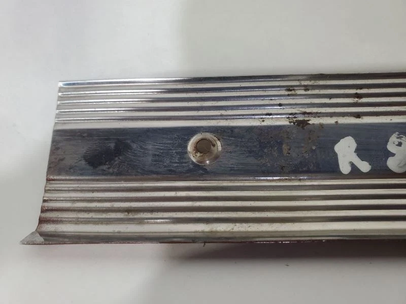 1987 Alfa Romeo Spider Veloce OEM Pair Chrome Door Jamb Trim  - Image 3 of 4