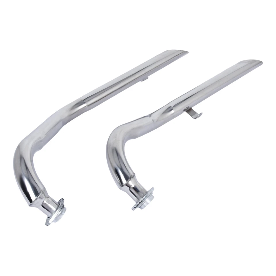 For Kawasaki Vulcan 800 VN800E Staggered Long Short Dual Exhaust Pipes Muffler - Imagem 4 de 4