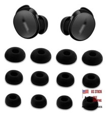 Ear Tips Compatible with Bose NEW QuietComfort Earbuds Sizes 6 S/M/L Black