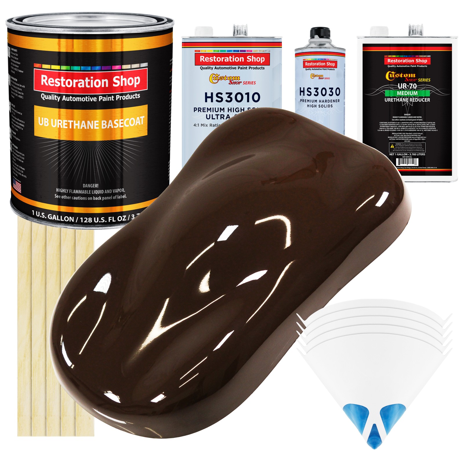 Dakota Brown Premium Gallon Urethane Basecoat Auto Paint Kit