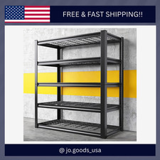 Garage Shelving 3000LBS, Heavy Duty Storage Shelves, Adjustable Industrial Metal
