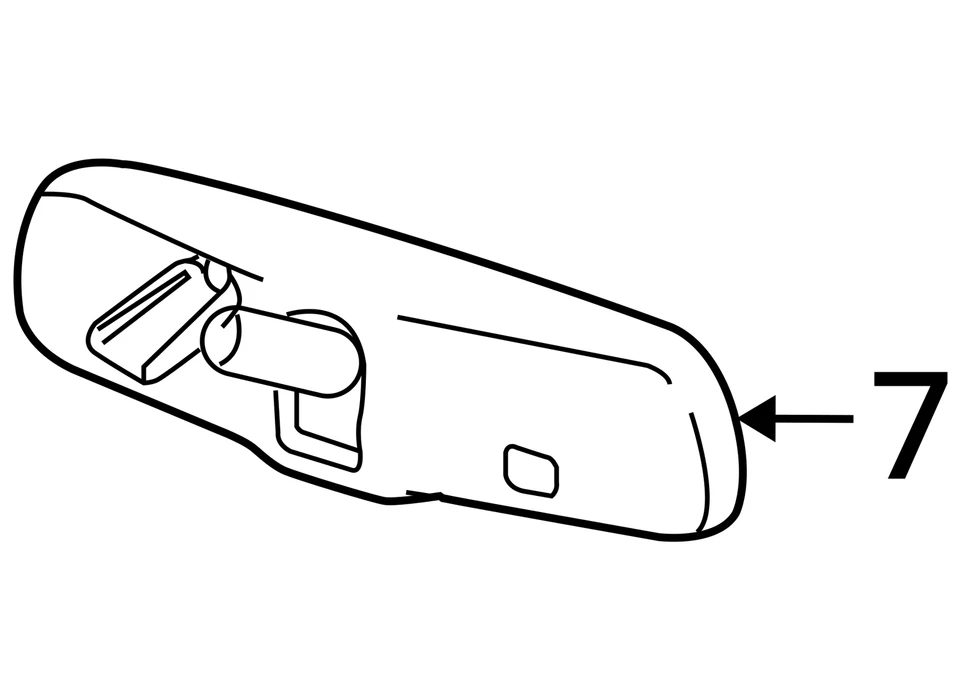Rear View Mirror Automatic Dimming Fits 08-11 TACOMA 6758485 - Image 4 of 4