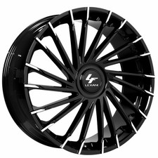 Lexani Wheels Wraith-xl Gloss Black Machined Tips Rims 26x10 4pcs A1