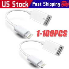 To Camera USB Female OTG Connector Adapter Cable For Apple iPhone iPad iPod lot