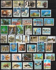 GRECE 1987-1990 Lot de 43 timbres oblitérés