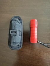 Flashlight Pouch Holster with belt clip that 360° Rotates