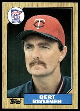 Bert Blyleven 1987 Topps #25 Minnesota Twins MLB READ FREE SHIPPING AutographDen