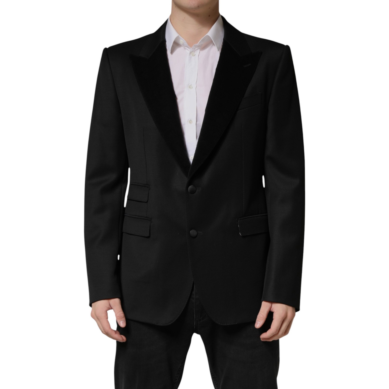 DOLCE & GABBANA Blazer Black Wool Single Breasted Jacket IT54/US44/XL 2330usd