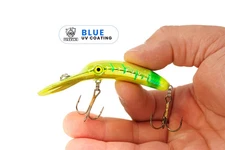 YAKIMA GRINCH PICKLE 3.5" MAG LIP - MAD SCIENTIST TACKLE BLUE UV COATING