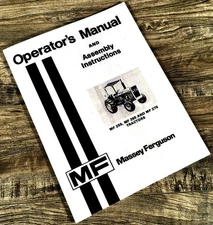 Operators Instructions Maintenance Manual for Massey Ferguson MF 255 Tractor