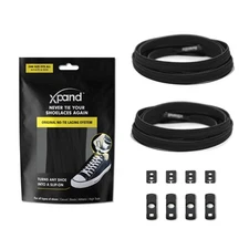 Xpand No Tie Shoelaces System with Elastic Laces - One Size Fits All Adult and