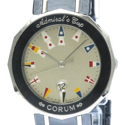 Corum Admirals Cup Quarz Edelstahl Herrenuhr 99.810.30 aus Japan