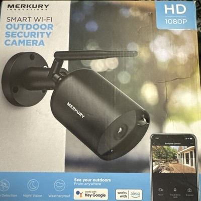 Merkury 1080p Smart Wi-Fi Outdoor Security Camera - Black (MI-CW020-101WW)