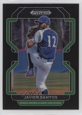 2022 Panini Prizm Draft Picks Black Prizm Javier Santos #PDP211 1hs9