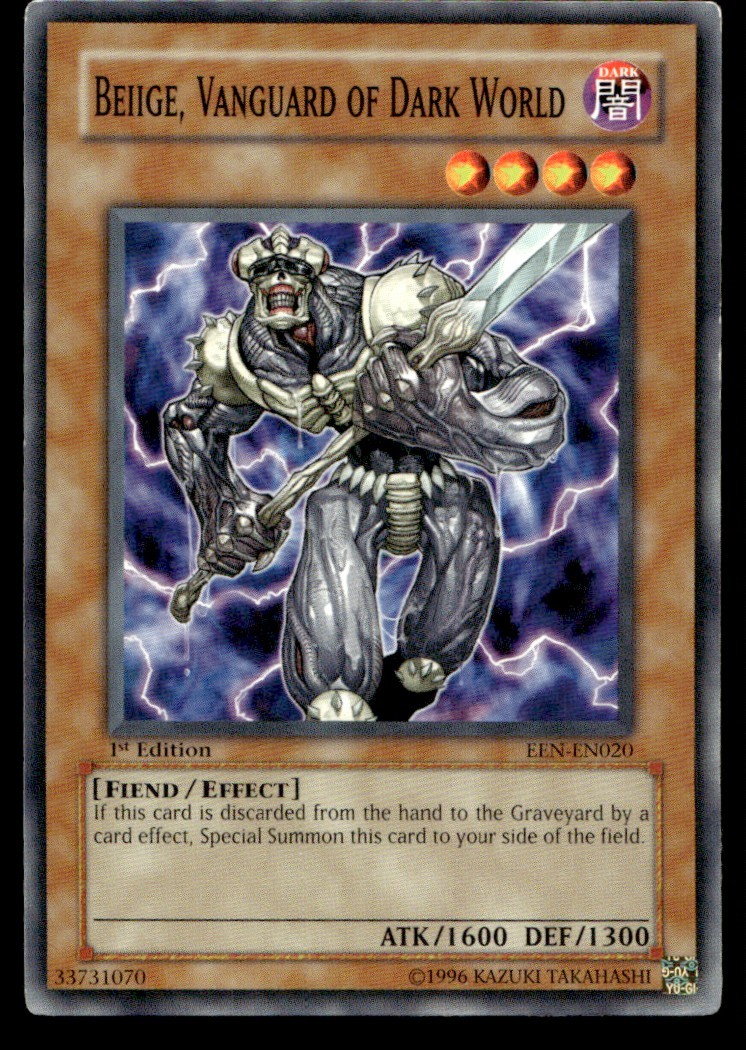 Beiige, Vanguard of Dark World - EEN-EN020 - 1st Edition - YuGiOh