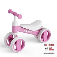 Balance Bike Toys for 1 Year Old Boys Girls, 12-24 Month Toddler Ride on pink