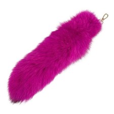 Faux Fur Fox Tail Key Chain Costume Fur Cosplay Handbag Accessory Fashion Rose