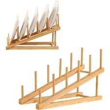 5-Tier Tabletop Display Stand for Plates Books Art Photos Records Magazines