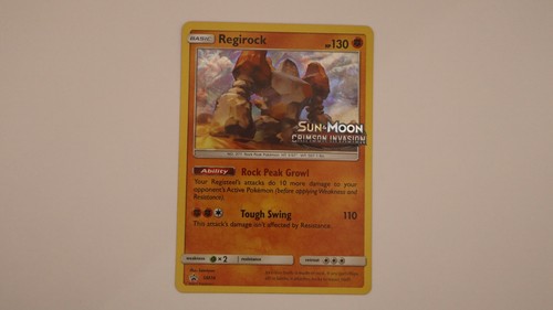 Regirock - (Prerelease) SM74 Holo Promo Sun & Moon Promo Pokemon Near Mint