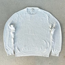 J.Crew Knit Crewneck Mens Medium Sweater - Heather Gray Long Sleeve Pullover