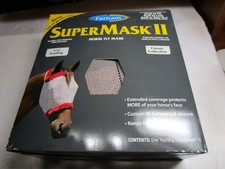 SuperMask II Horse Fly Mask without Ears Yearling 1 Count By Farnam