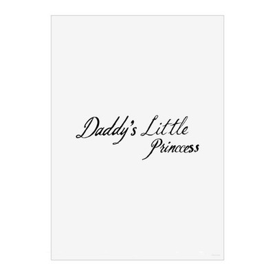 'Daddy's Little Princess' Wall Art Poster Prints (PP058795)