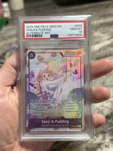 Sanji & Pudding (Alternate Art) EB02-035 Extra Booster PSA 10