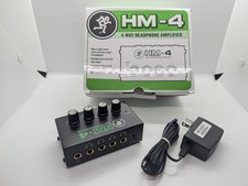 Mackie HM-4 4-Way Headphone Amplifier - Black New Open Box