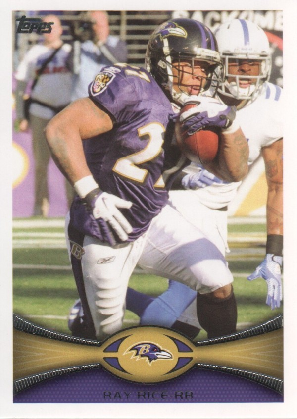 2012 Topps #180A Ray Rice purple - FB